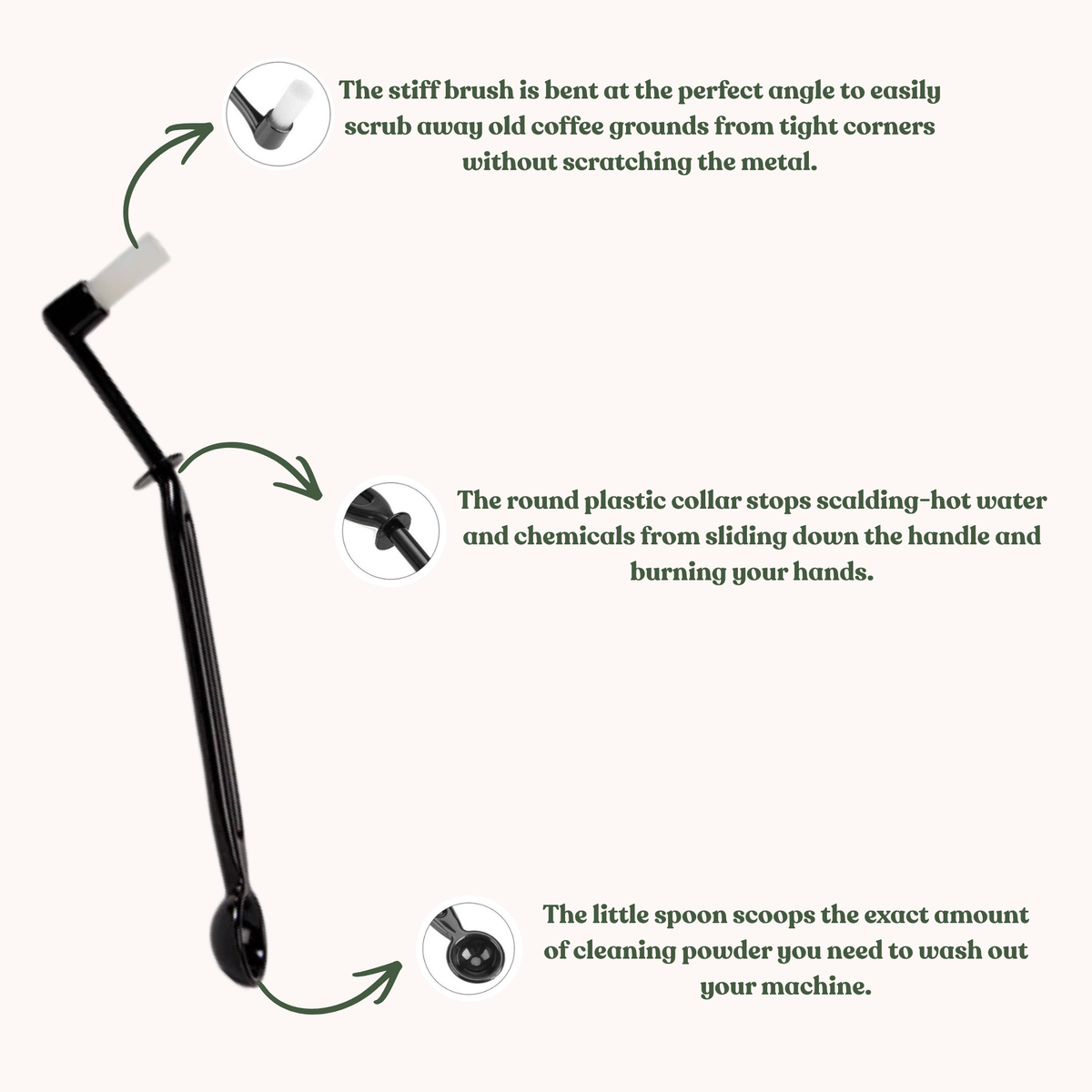 Coffee Elbow Cleaning Brush