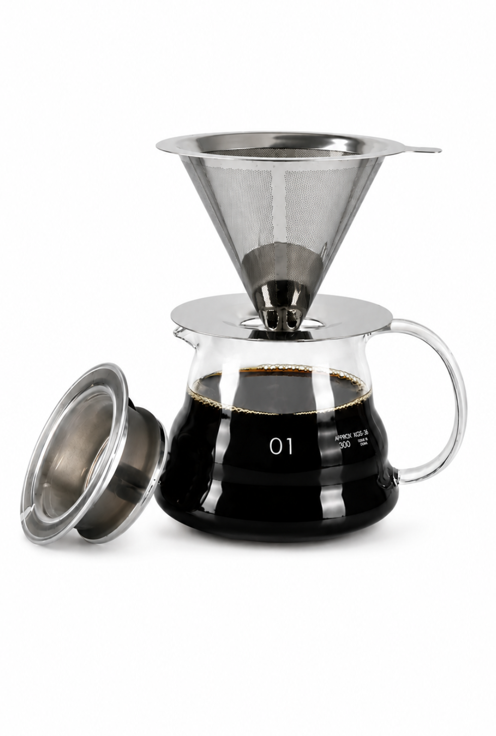 Pour-over coffee dripper set